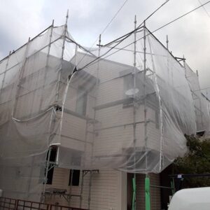 埼玉県さいたま市南区　N様邸　外壁塗装　仮設足場　飛散防止ネット (2)