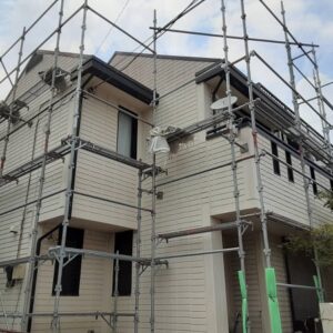 埼玉県さいたま市南区　N様邸　外壁塗装　仮設足場　飛散防止ネット (1)