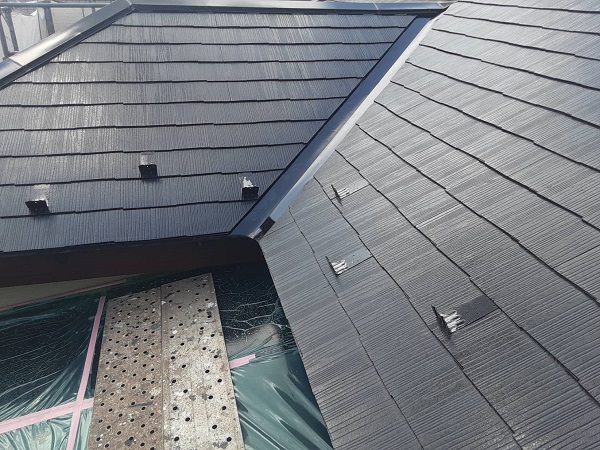 埼玉県さいたま市浦和区　G様邸　屋根塗装・外壁塗装　化粧スレート屋根の塗装、雨戸塗装 (1)