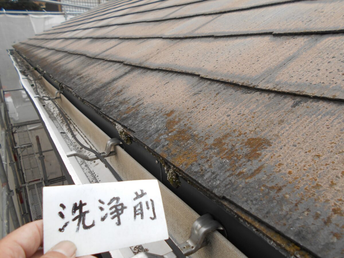 埼玉県さいたま市浦和区　S様邸　外壁塗装　屋根塗装　雨どい交換　高圧洗浄前8