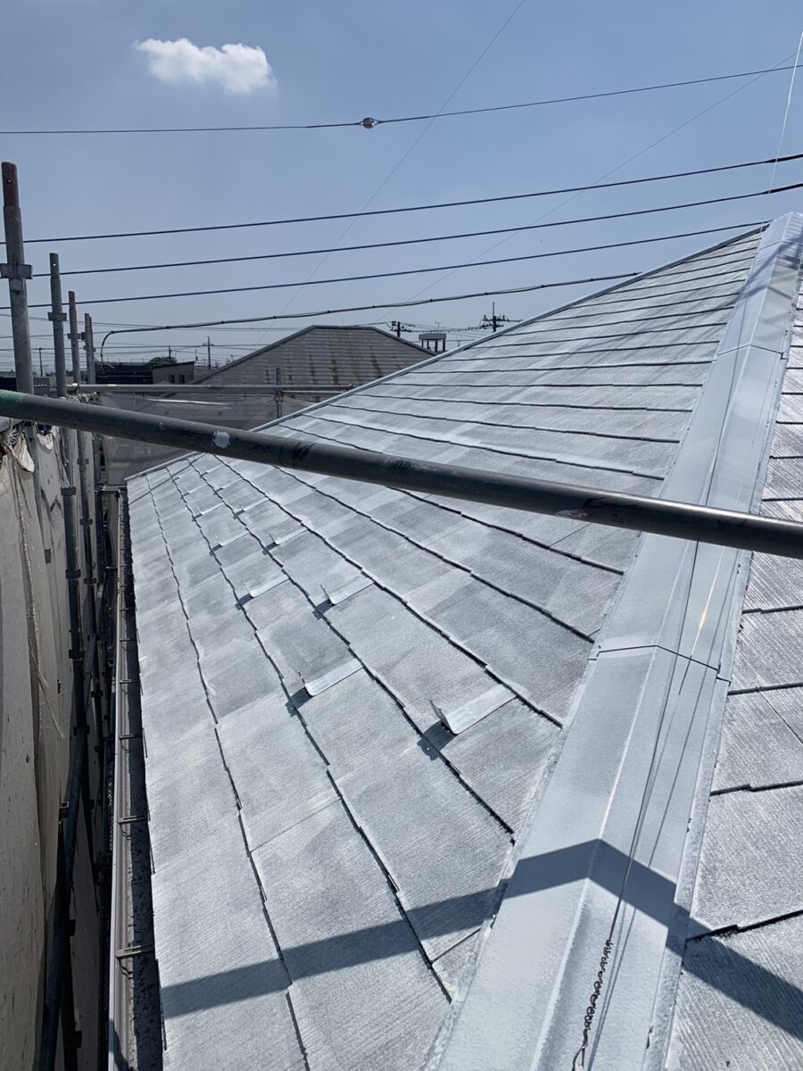 埼玉県さいたま市　U様邸　外壁塗装　屋根塗装　シーラー 下塗り　屋根のシーラー (2)