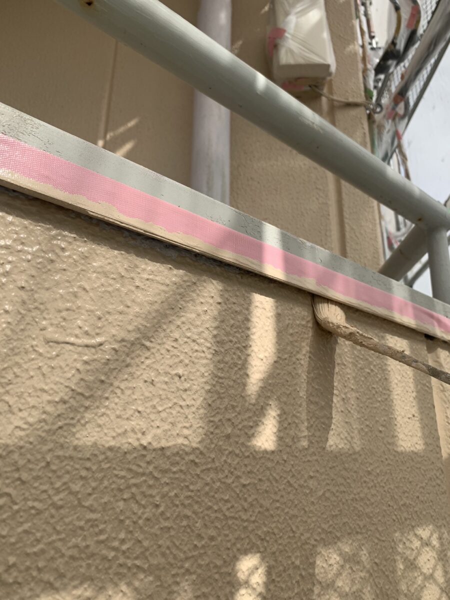 さいたま市桜区　集合住宅　外壁塗装　鉄部塗装　仕上げ塗装　完工　ダメ込み (2)