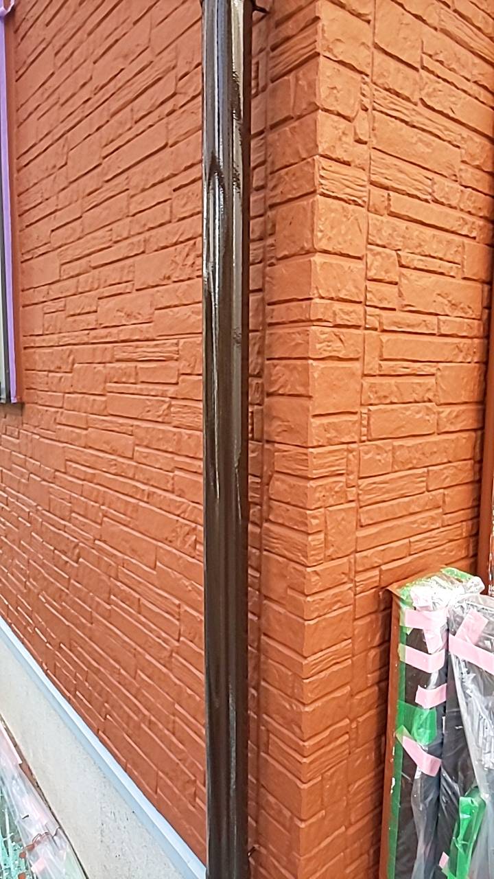 埼玉県さいたま市S様邸　外壁塗装　付帯部塗装　雨どい　鉄部塗装　雨樋の仕上げ