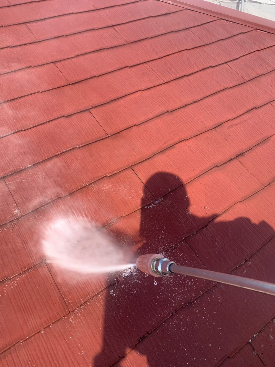 埼玉県さいたま市I様邸　外壁塗装　屋根塗装　高圧洗浄　三度塗りの理由　洗浄