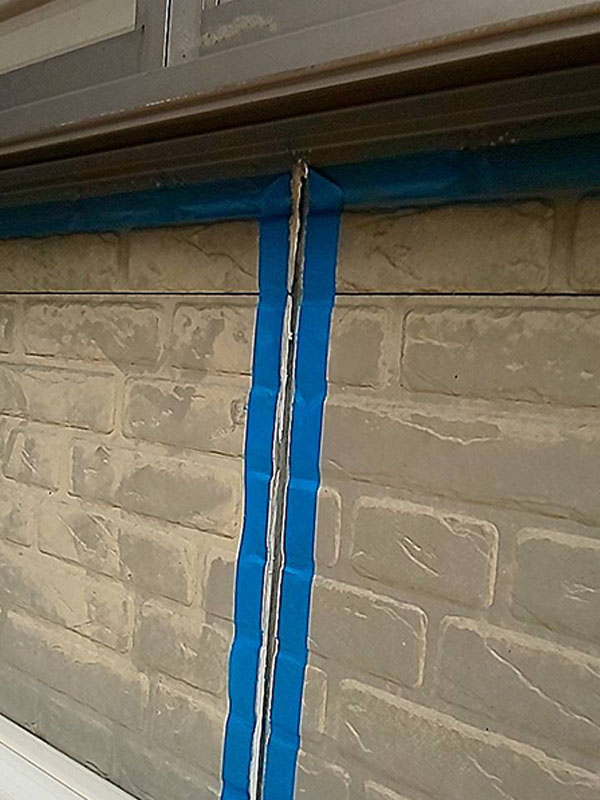 埼玉県さいたま市 外壁コーキング 養生