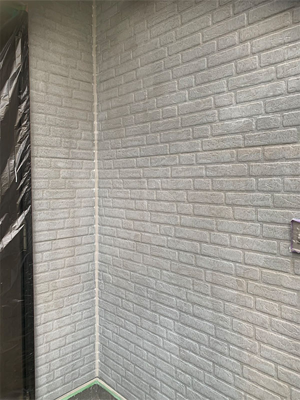 埼玉県さいたま市 玄関 外壁下塗り