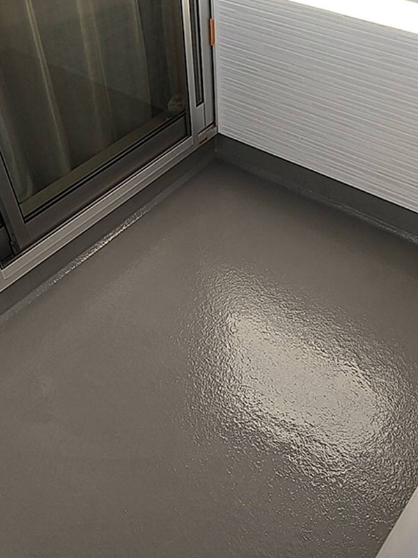 埼玉県さいたま市 ベランダ 防水塗装 仕上げ