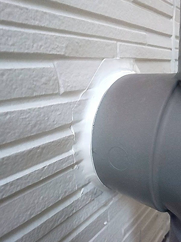 埼玉県さいたま市 配管 コーキング 施工後