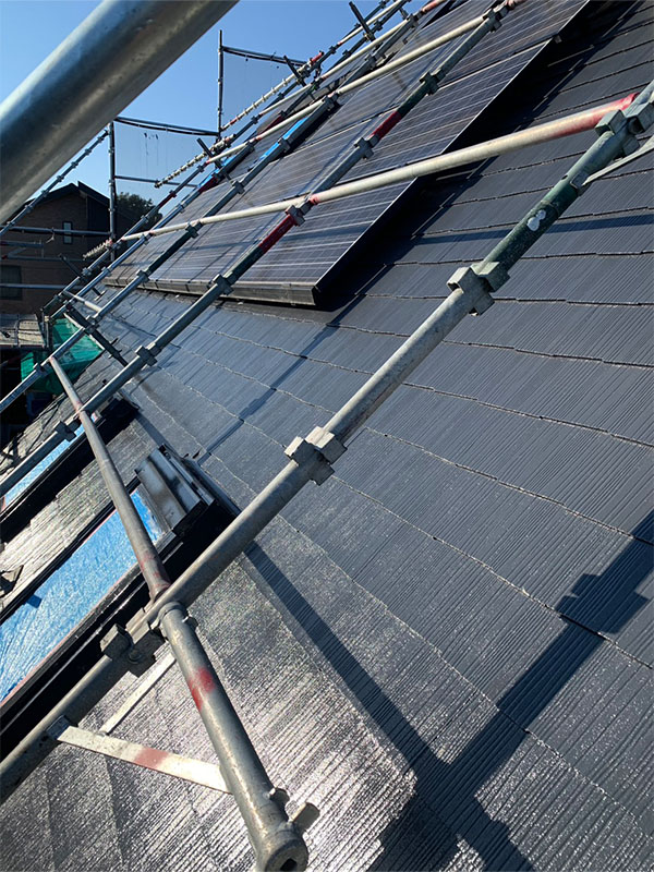 埼玉県さいたま市 屋根 中塗り 天窓