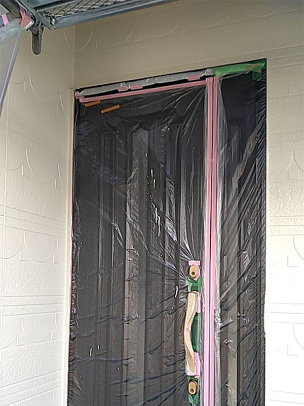 埼玉県さいたま市 外壁上塗り 玄関