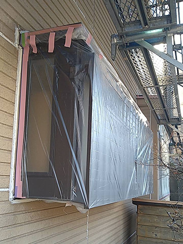 埼玉県さいたま市 養生 出窓