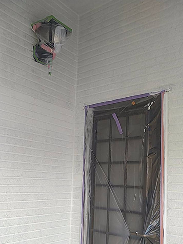 埼玉県さいたま市 外壁下塗り 玄関