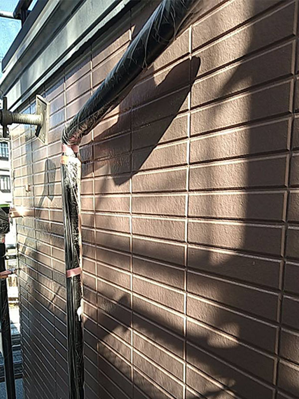 埼玉県さいたま市 外壁 中塗り 雨どい