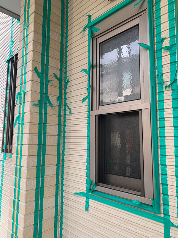 埼玉県さいたま市 コーキング養生 窓