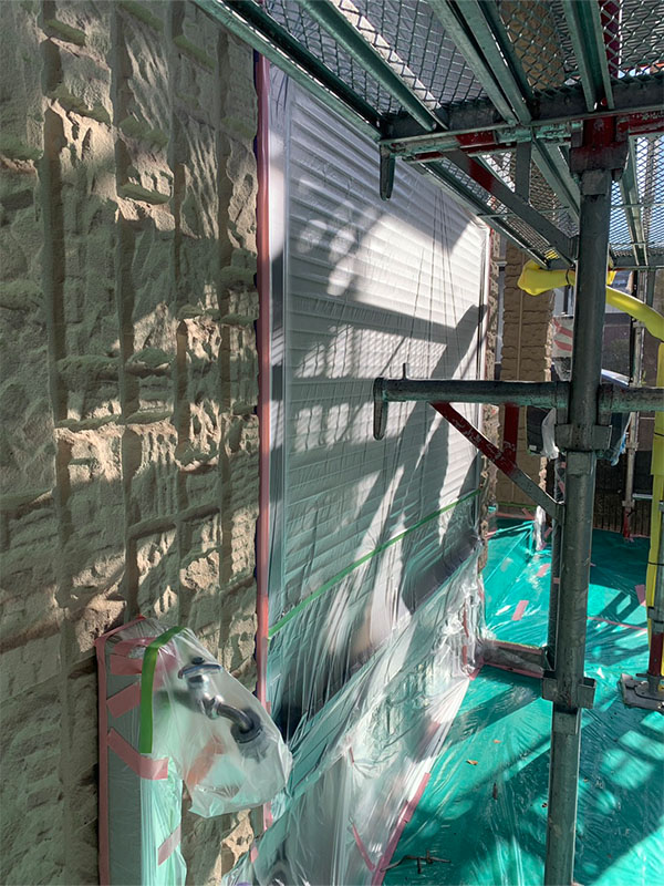 埼玉県さいたま市 シャッター 養生