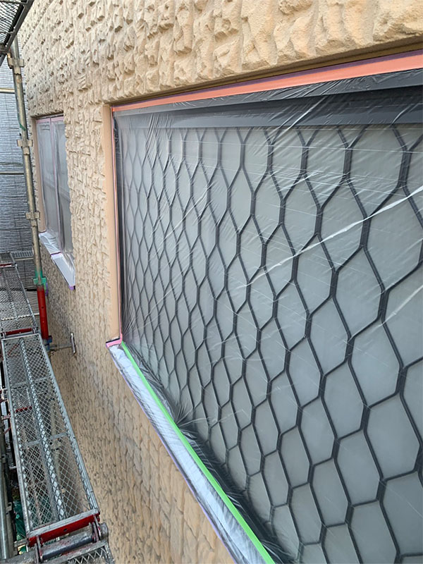 埼玉県さいたま市 窓 養生