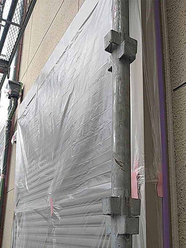 埼玉県さいたま市 窓 養生