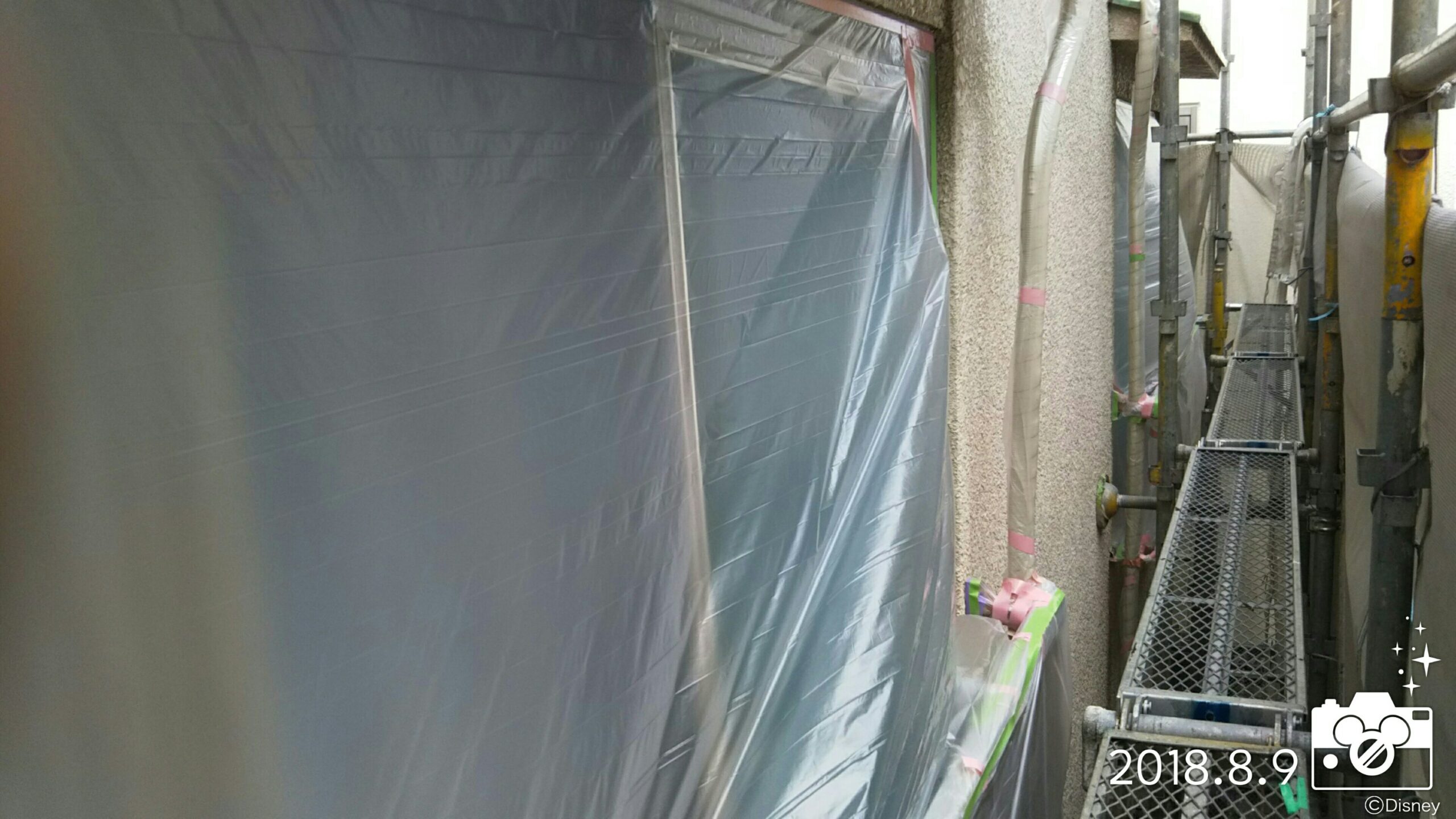 埼玉県さいたま市　外壁の養生作業｜さいたま市緑区のM様邸にて塗り替えリフォーム中