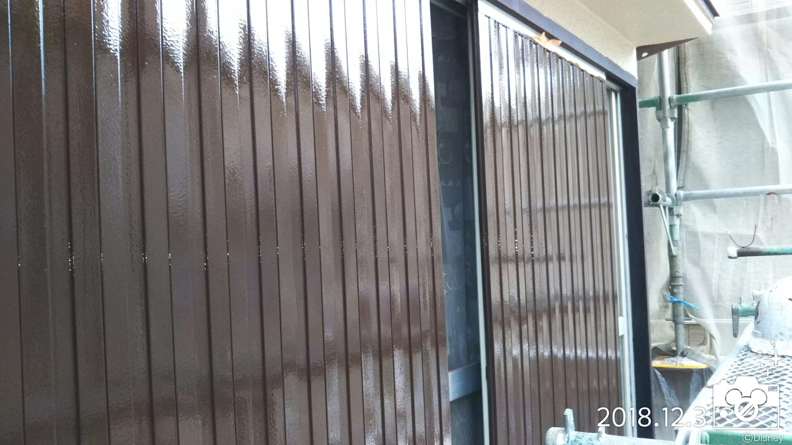 埼玉県さいたま市緑区の（木造2階建て）Ｏ様邸にて塗り替えリフォーム中　木部・鉄部・雨戸の塗装工事