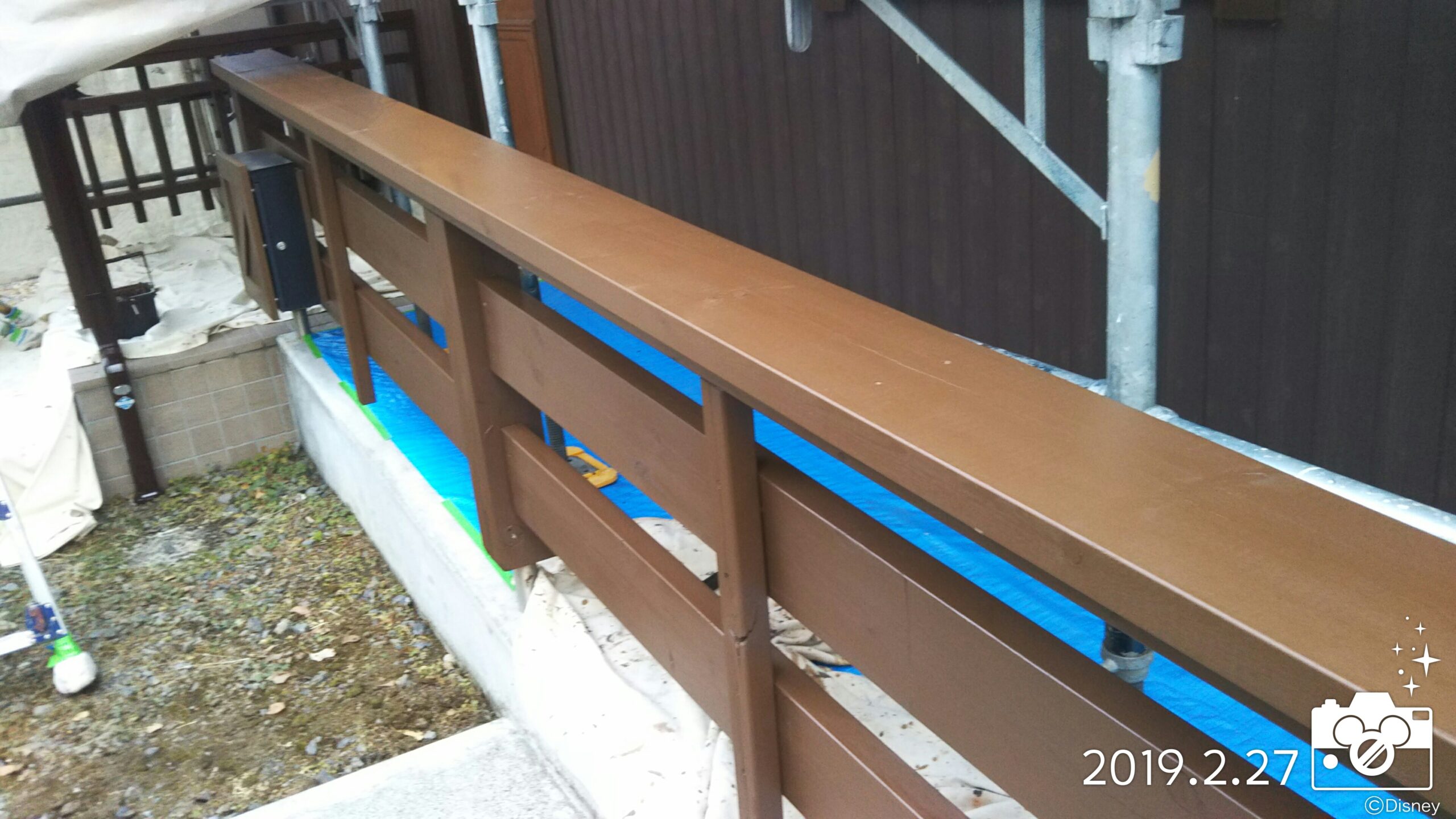 埼玉県さいたま市岩槻区のF様邸　雨のため外壁塗装を一時中断｜（木造１階建て）