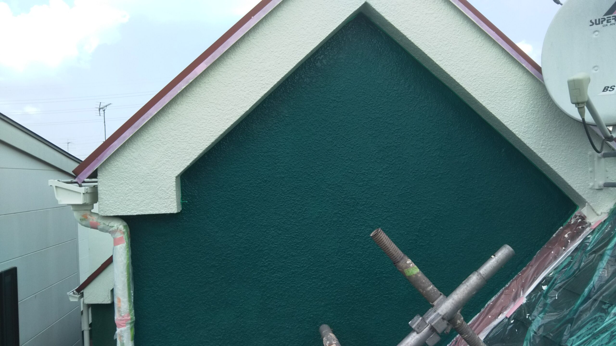 埼玉県さいたま市見沼区のA様邸（木造２階建て）にて外壁の塗り替え塗装