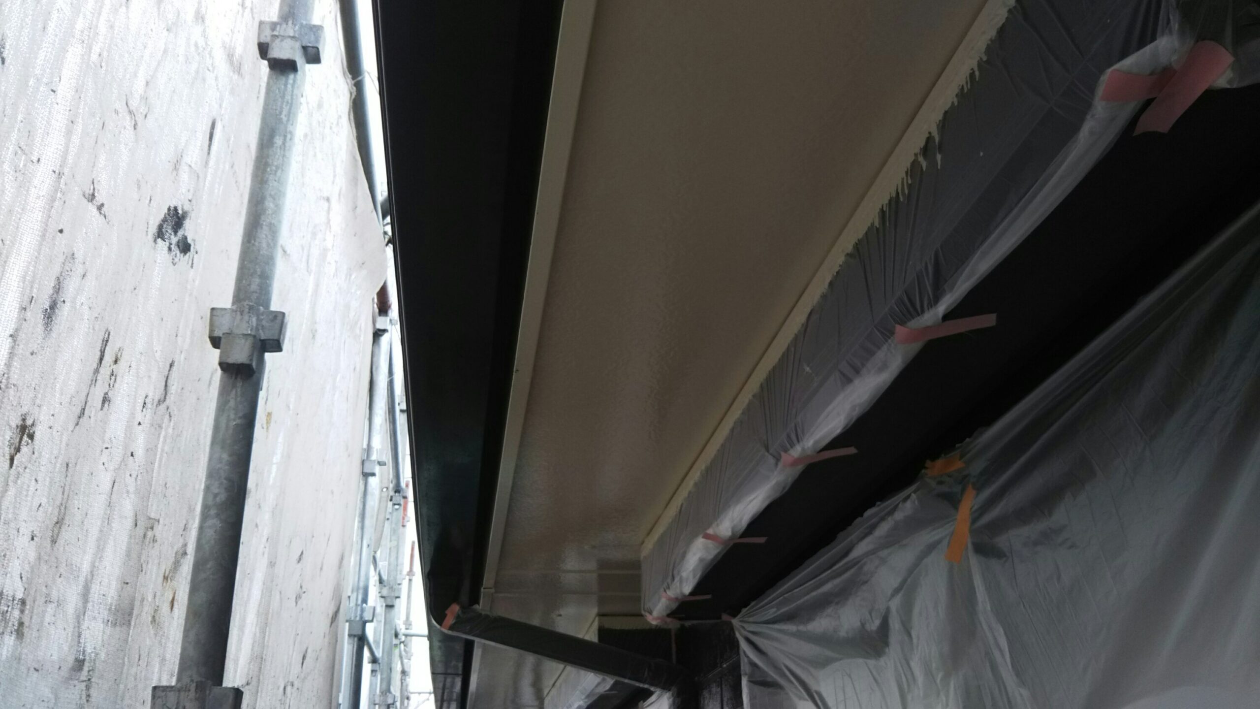 埼玉県さいたま市北区のO様邸（木造2階建て）にて鉄部・縱樋の塗装工事