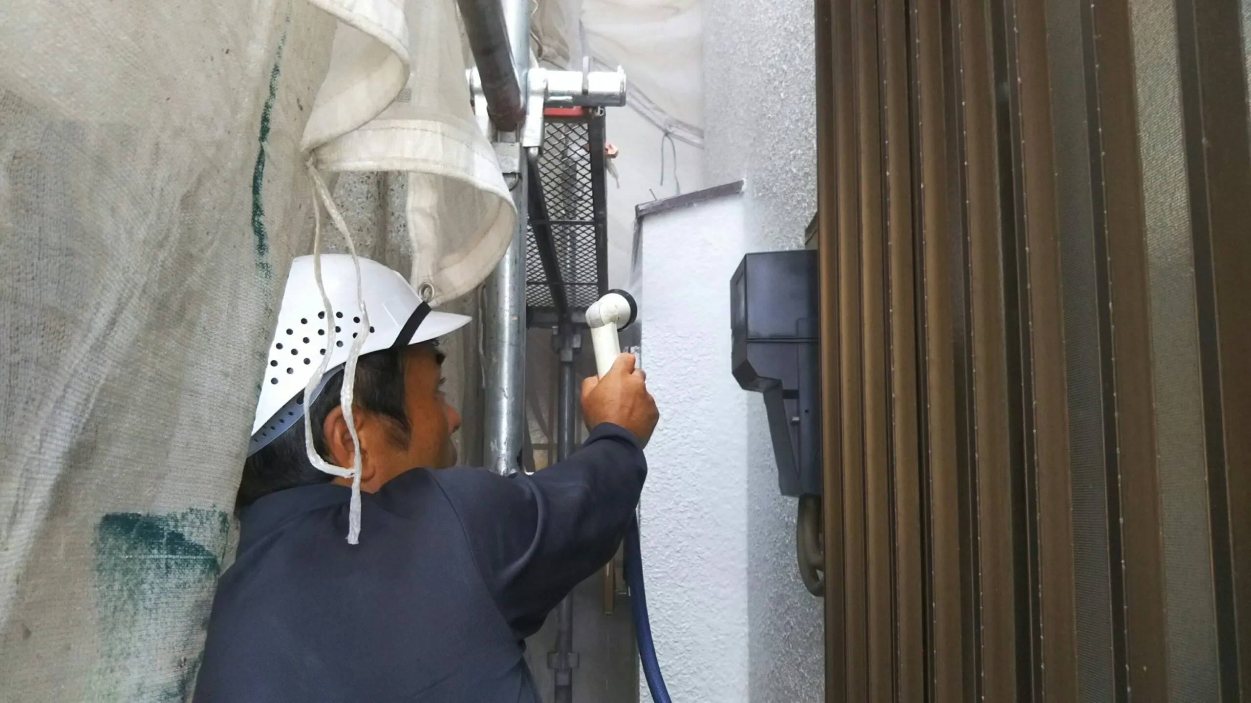 埼玉県さいたま市南区のN様邸(木造2階建て)にて外壁の高圧洗浄