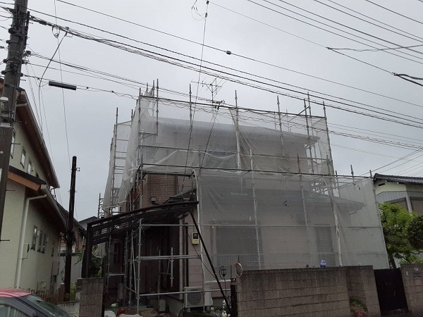 埼玉県さいたま市北区　K様邸　屋根塗装・外壁塗装　足場の費用　高圧洗浄の必要性 (1)