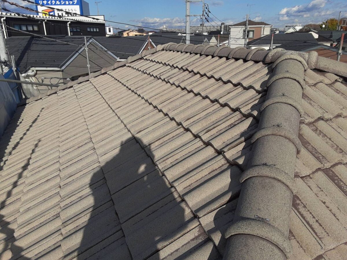 埼玉県さいたま市岩槻区 T様邸　外壁・屋根塗装　塗装の前に　高圧洗浄