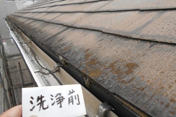 埼玉県さいたま市浦和区　S様邸　外壁塗装　屋根塗装　雨どい交換　高圧洗浄前8