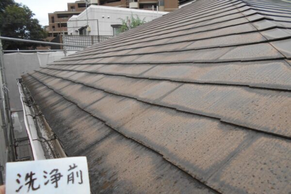埼玉県さいたま市浦和区　S様邸　外壁塗装　屋根塗装　雨どい交換　高圧洗浄前9