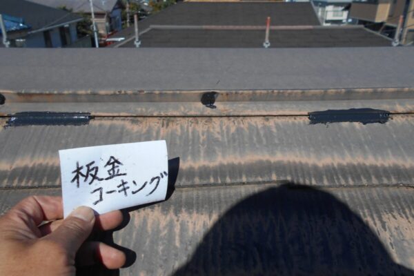 埼玉県さいたま市浦和区　S様邸　外壁塗装　屋根塗装　雨どい交換　板金コーキング3