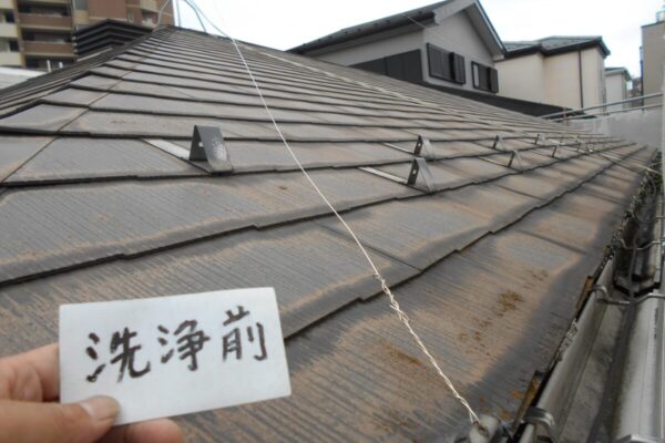 埼玉県さいたま市浦和区　S様邸　外壁塗装　屋根塗装　雨どい交換　高圧洗浄前10