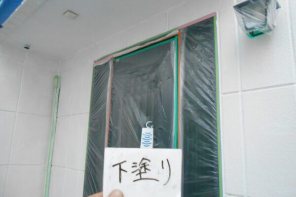 埼玉県さいたま市浦和区　S様邸　外壁塗装　屋根塗装　雨どい交換　外壁下塗り4
