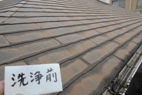 埼玉県さいたま市浦和区　S様邸　外壁塗装　屋根塗装　雨どい交換　高圧洗浄前12
