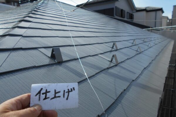 埼玉県さいたま市浦和区　S様邸　外壁塗装　屋根塗装　雨どい交換　屋根仕上げ塗り3
