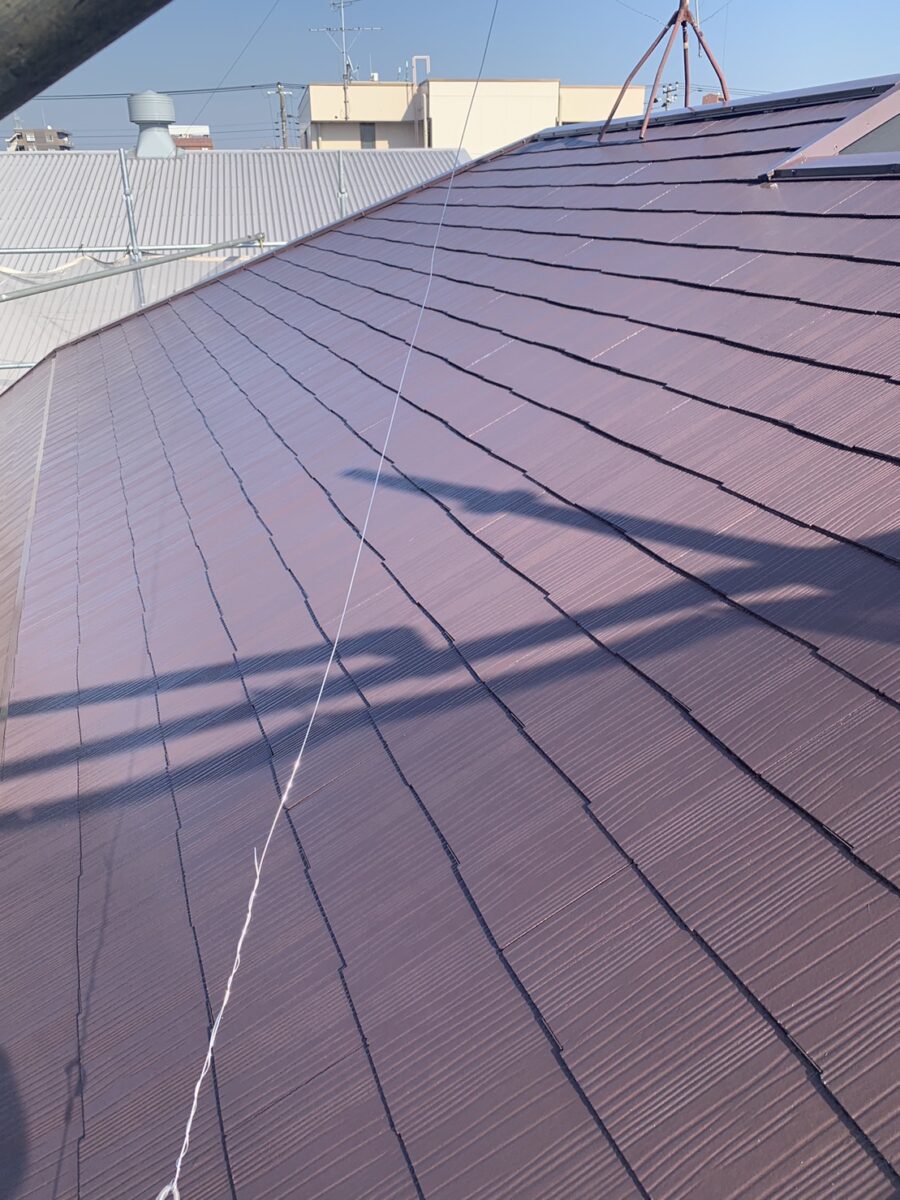 埼玉県さいたま市I様邸　外壁塗装　屋根塗装　スレート屋根　付帯部塗装　屋根の仕上げ