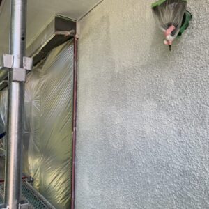 埼玉県鴻巣市 空き家　屋根・外壁塗装　養生　下塗り