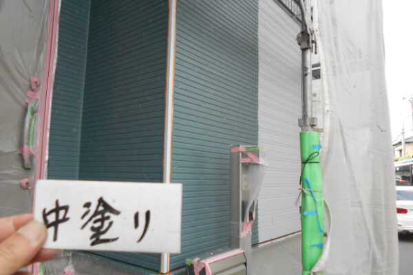 さいたま市A様邸_外壁中塗り2