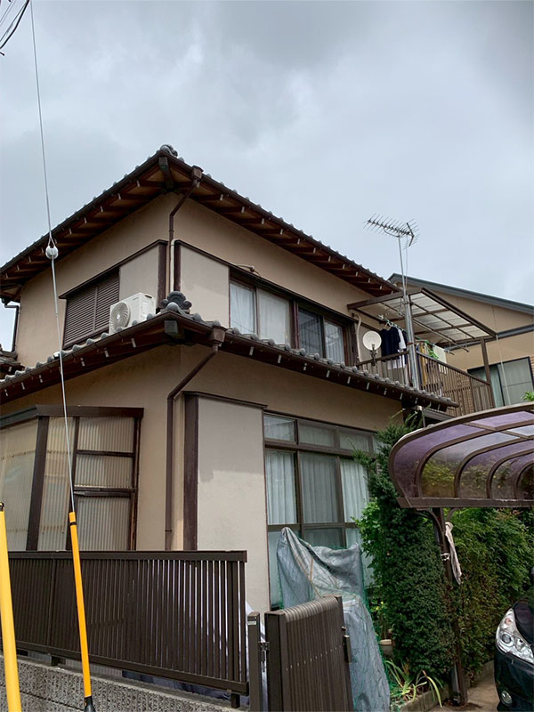 埼玉県さいたま市 軒 雨どい 下塗り