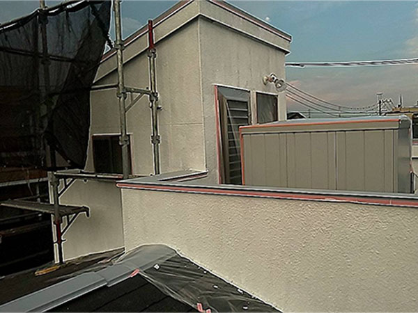 埼玉県さいたま市 外壁下塗り 屋上