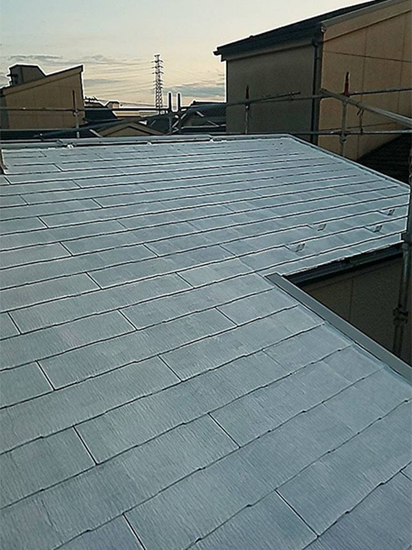 埼玉県さいたま市 屋根下塗り 横から