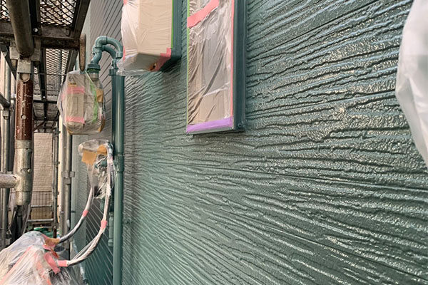 埼玉県さいたま市 外壁中塗り 養生