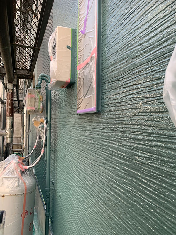 埼玉県さいたま市 外壁中塗り 養生