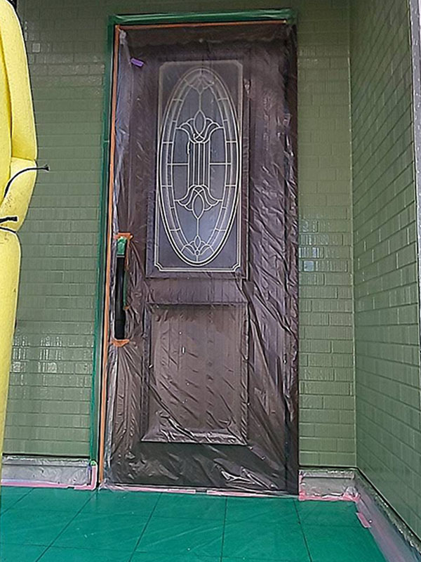 埼玉県さいたま市 玄関外壁 仕上げ